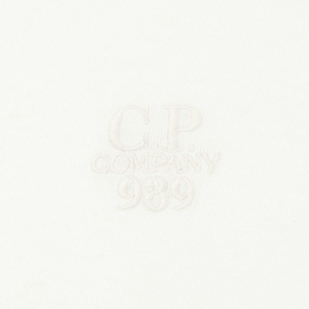 【新品】シーピーカンパニー C.P.Company BOX FIT コットン モックネック 長袖Tシャツ ホワイト【サイズM】【 状態ランクN 】【 メンズ 】