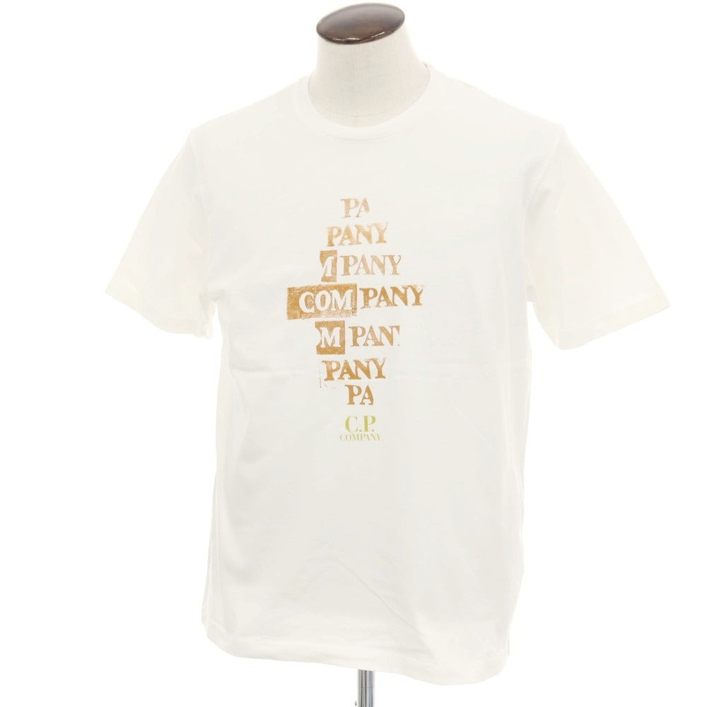 【新品】シーピーカンパニー C.P.Company コットン クルーネック 半袖Tシャツ ホワイト【サイズL】【 状態ランクN 】【 メンズ 】