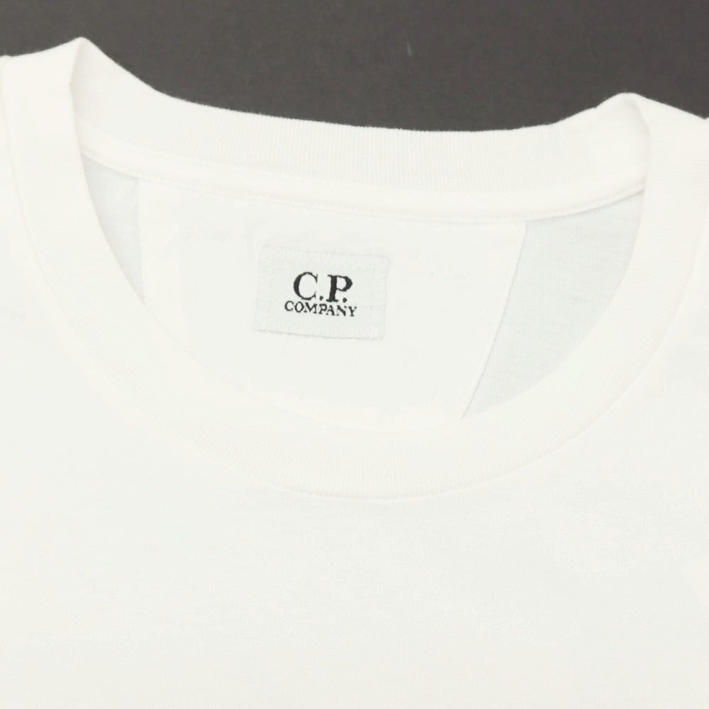 【新品】シーピーカンパニー C.P.Company コットン クルーネック 半袖Tシャツ ホワイト【サイズL】【 状態ランクN 】【 メンズ 】
