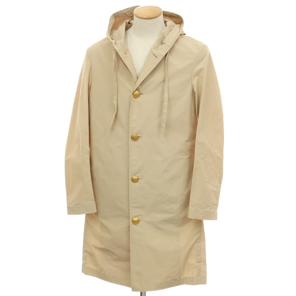 【新品アウトレット】ラルディーニ LARDINI ポリエステルコットン フーデッドコート ベージュ【サイズ44】【 状態ランクN- 】【 メンズ 】