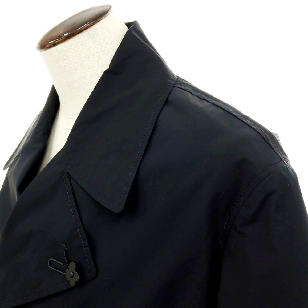 【新品アウトレット】ラルディーニ LARDINI ポリエステルコットン ピーコート ブラック【サイズ54】【 状態ランクN- 】【 メンズ 】