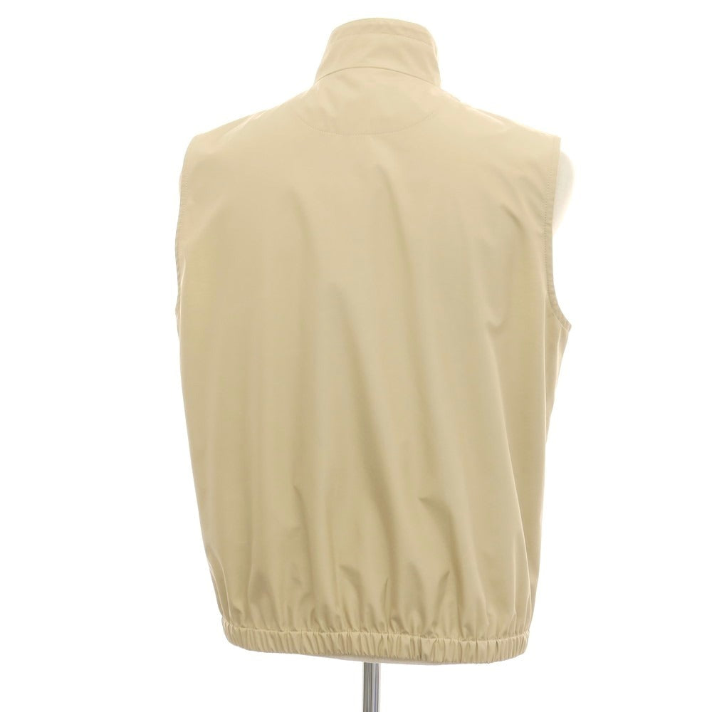 【新品アウトレット】ラルディーニ LARDINI コットンポリエステル スタンドカラージップアップベスト ベージュ【サイズ48】【 状態ランクN- 】【 メンズ 】