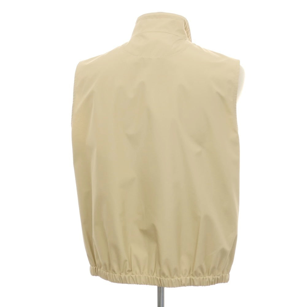 【新品アウトレット】ラルディーニ LARDINI コットンポリエステル スタンドカラージップアップベスト ベージュ【サイズ54】【 状態ランクN- 】【 メンズ 】