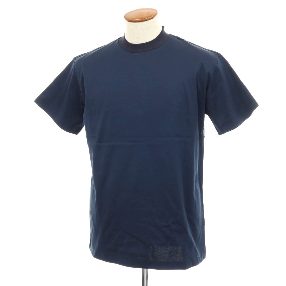 【新品】ラルディーニ LARDINI コットン 半袖Tシャツ ネイビー【サイズM】【 状態ランクN 】【 メンズ 】