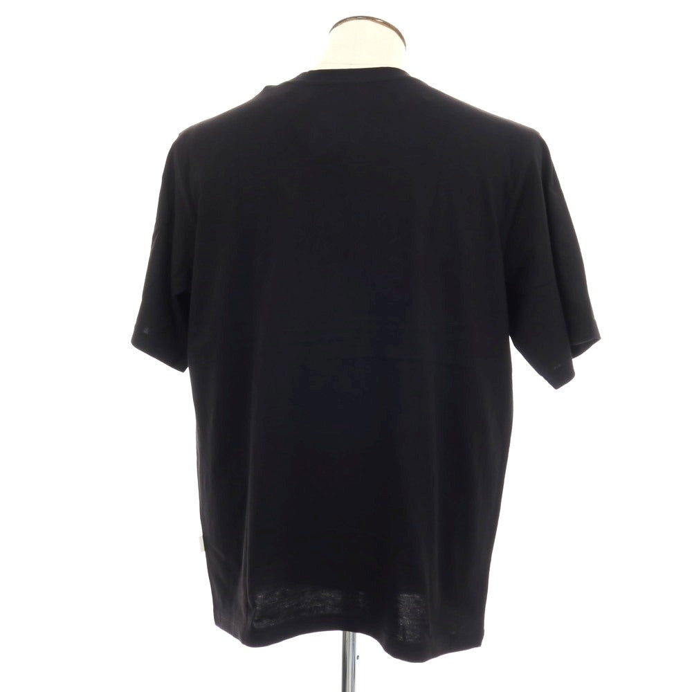 【新品】ラルディーニ LARDINI コットン クルーネック 半袖Tシャツ ブラック【サイズXL】【 状態ランクN 】【 メンズ 】