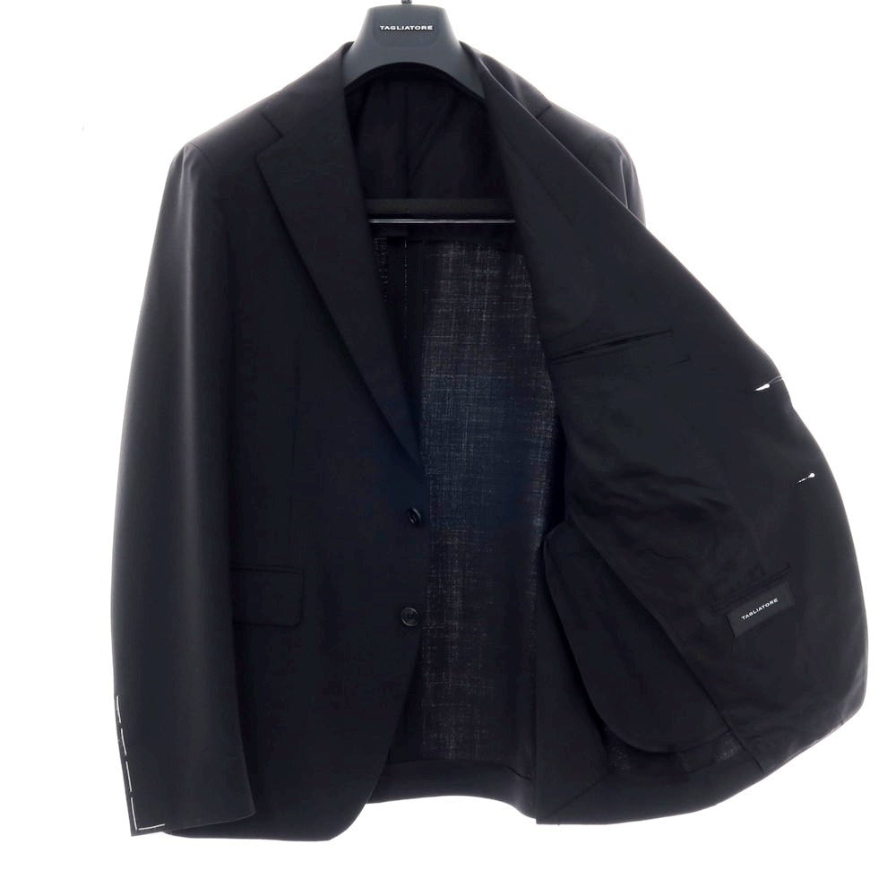 【新品】タリアトーレ TAGLIATORE ストレッチウールポリエステル 2つボタンスーツ ブラック【サイズ50】【 状態ランクN 】【 メンズ 】