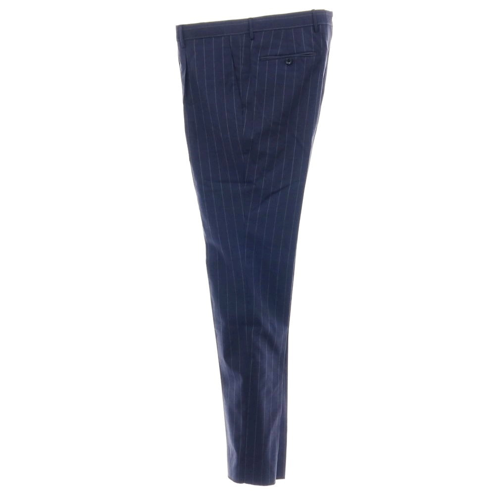 【新品】タリアトーレ TAGLIATORE ストレッチウール ストライプ 2つボタンスーツ ネイビーxグレー【サイズ50】【 状態ランクN 】【 メンズ 】