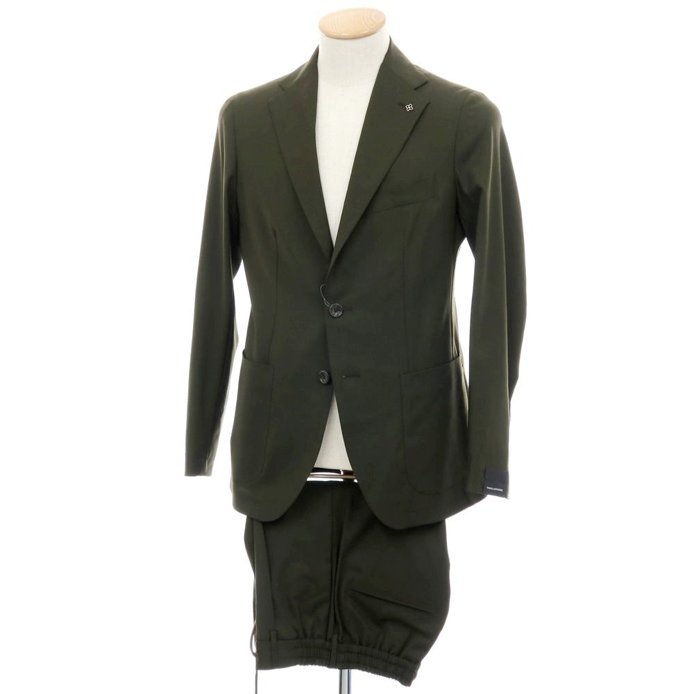 【新品】タリアトーレ TAGLIATORE ストレッチウール 2つボタンスーツ オリーブ【サイズ44】【 状態ランクN 】【 メンズ 】
