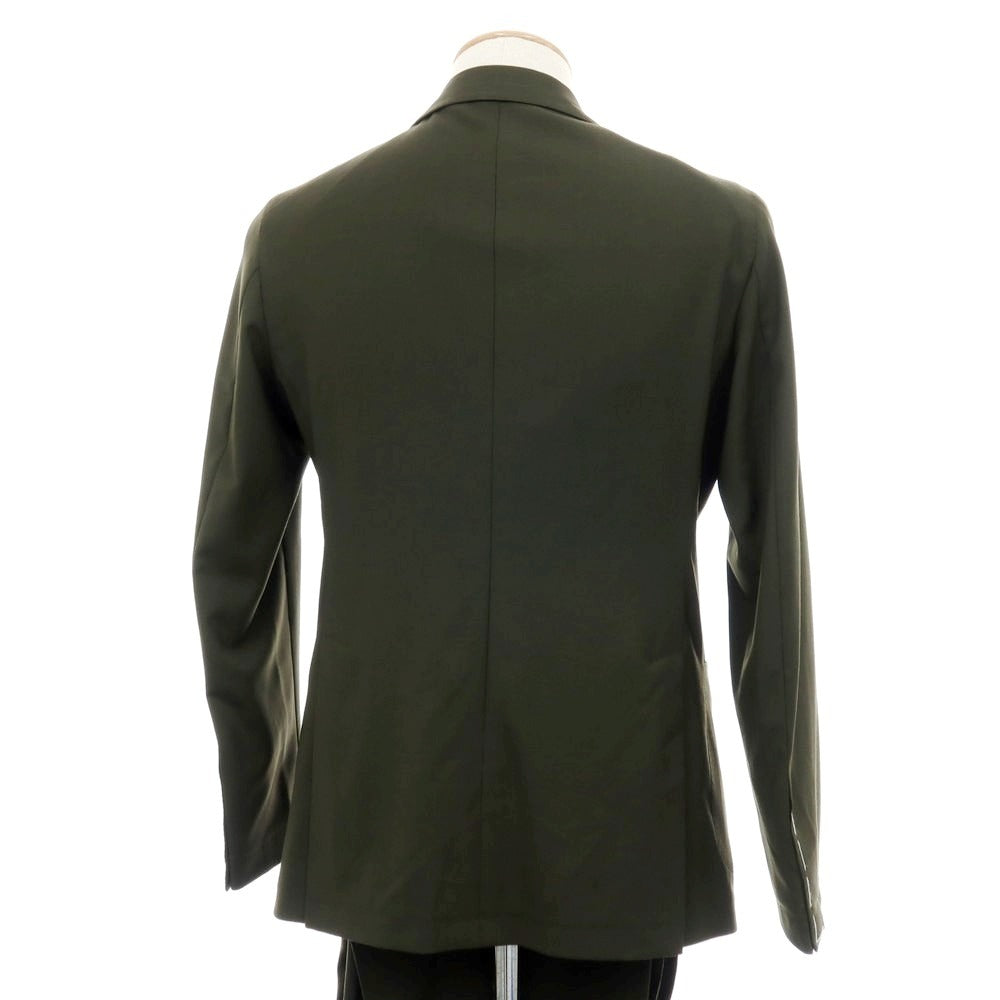 【新品】タリアトーレ TAGLIATORE ストレッチウール 2つボタンスーツ オリーブ【サイズ44】【 状態ランクN 】【 メンズ 】