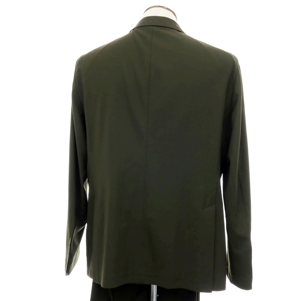 【新品】タリアトーレ TAGLIATORE ストレッチウール 2つボタンスーツ オリーブ【サイズ58】【 状態ランクN 】【 メンズ 】