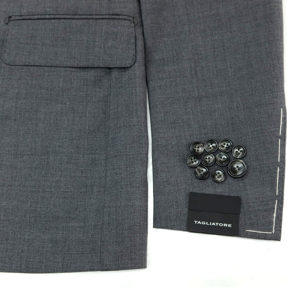 【新品】タリアトーレ TAGLIATORE ストレッチウール 2つボタンスーツ グレー【サイズ48】【 状態ランクN 】【 メンズ 】