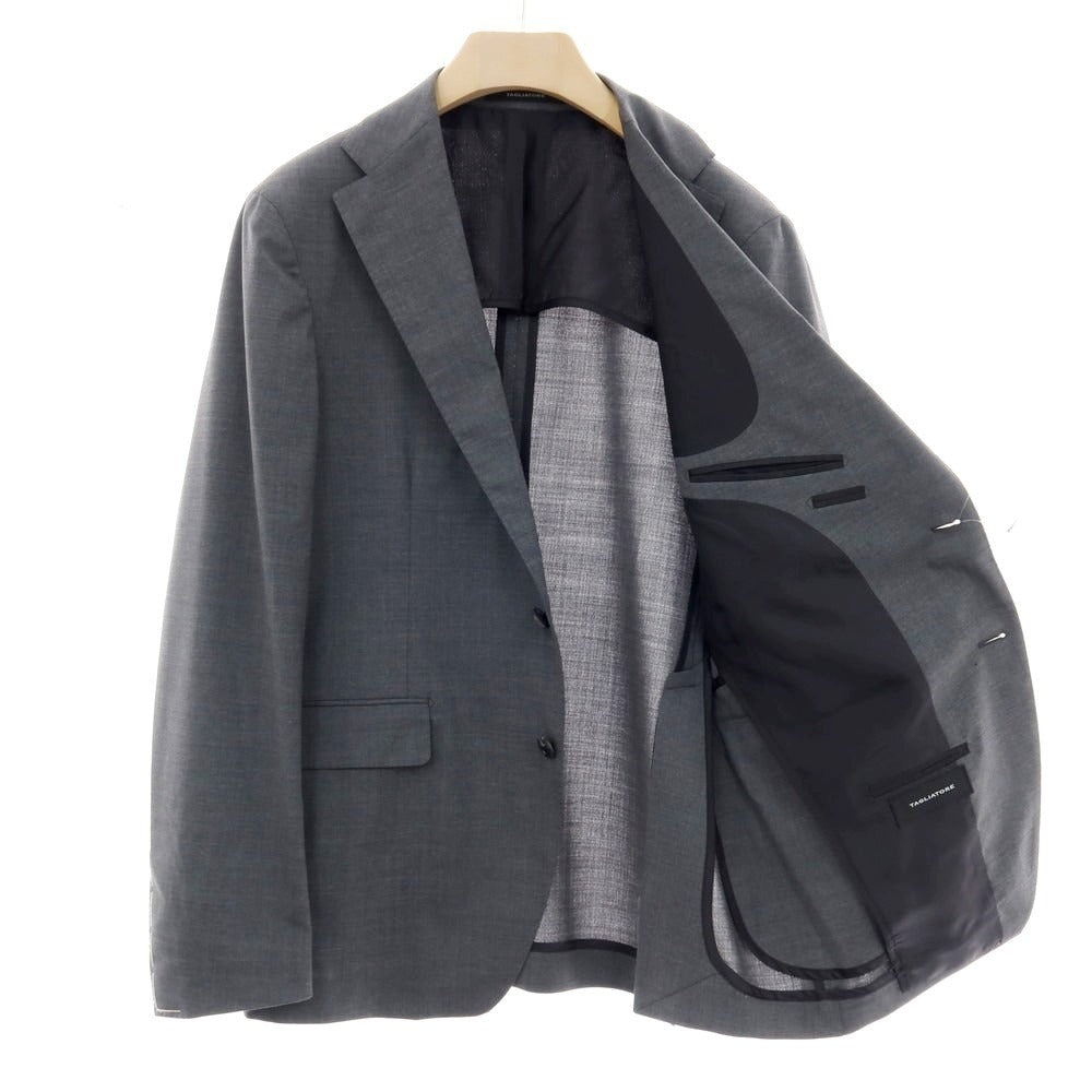 【新品】タリアトーレ TAGLIATORE ストレッチウール 2つボタンスーツ グレー【サイズ54】【 状態ランクN 】【 メンズ 】