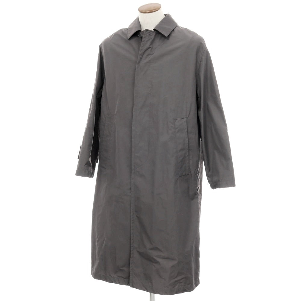 【新品】イーヴォ Hevo ポリエステルコットン ステンカラーコート グレー【サイズ46】【 状態ランクN 】【 メンズ 】