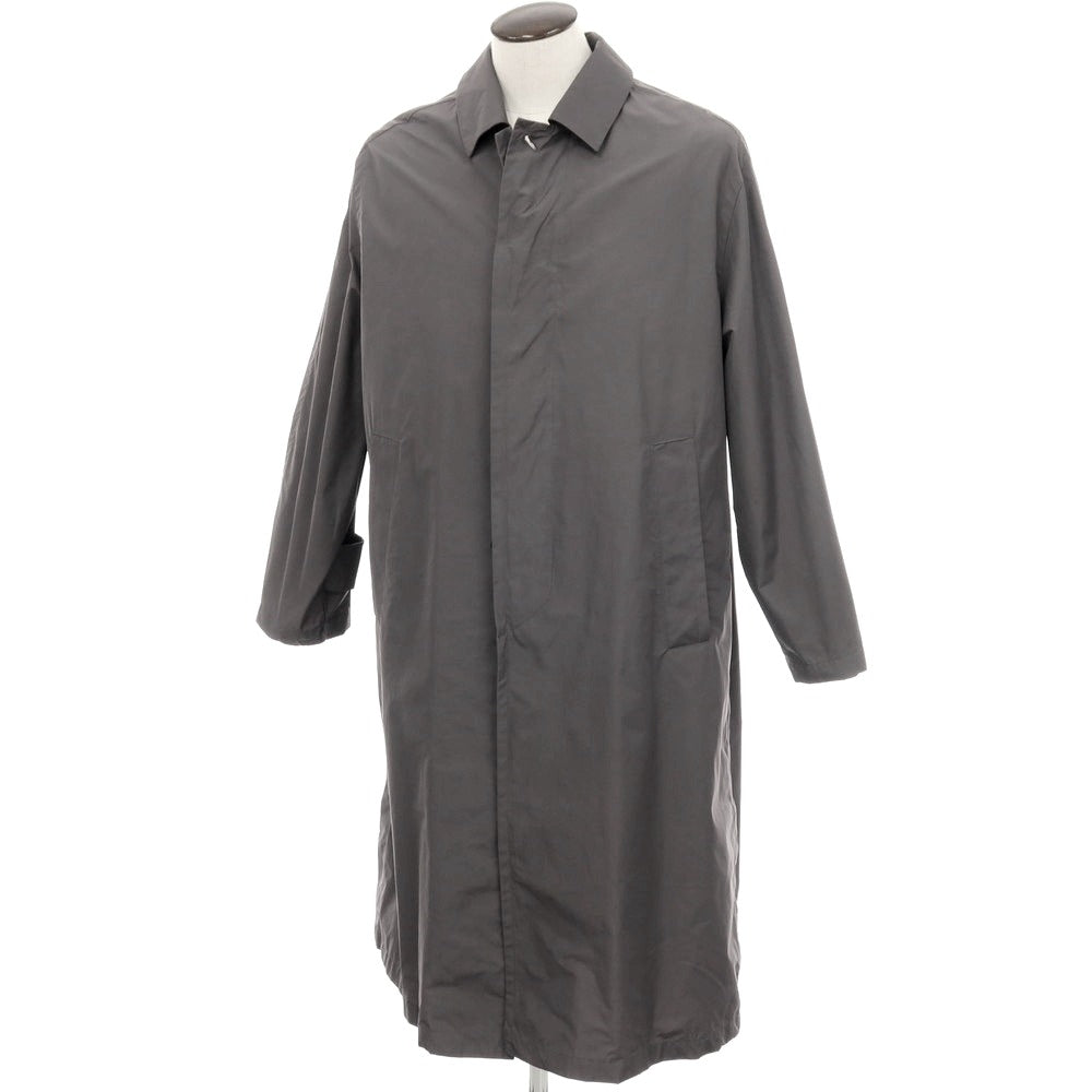 【新品】イーヴォ Hevo ポリエステルコットン ステンカラーコート グレー【サイズ52】【 状態ランクN 】【 メンズ 】