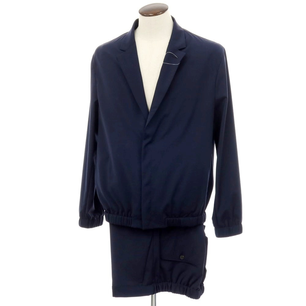 【新品】イーヴォ Hevo ストレッチポリエステルウール セットアップ ネイビー【サイズ上52/下XL】【 状態ランクN 】【 メンズ 】