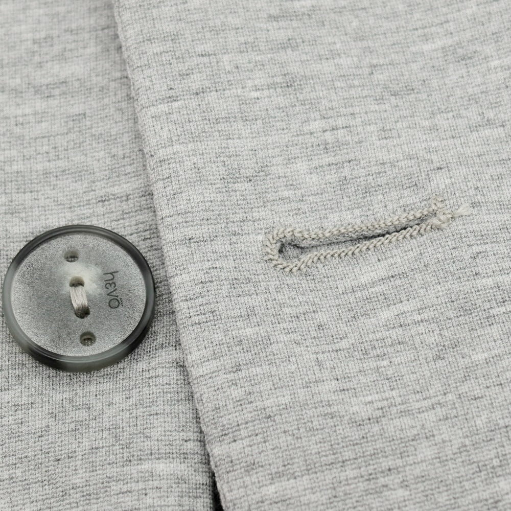 【新品】イーヴォ Hevo コットンナイロン フーデッドジャケット ライトグレー【サイズ44】【 状態ランクN 】【 メンズ 】