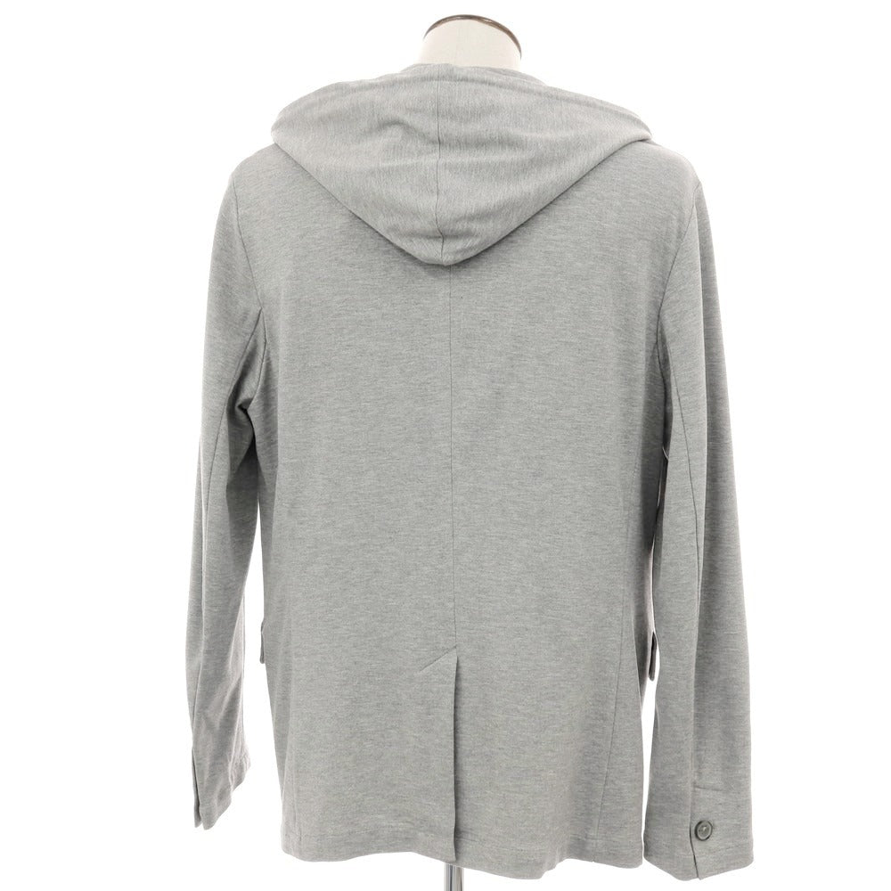 【新品】イーヴォ Hevo コットンナイロン フーデッドジャケット ライトグレー【サイズ50】【 状態ランクN 】【 メンズ 】