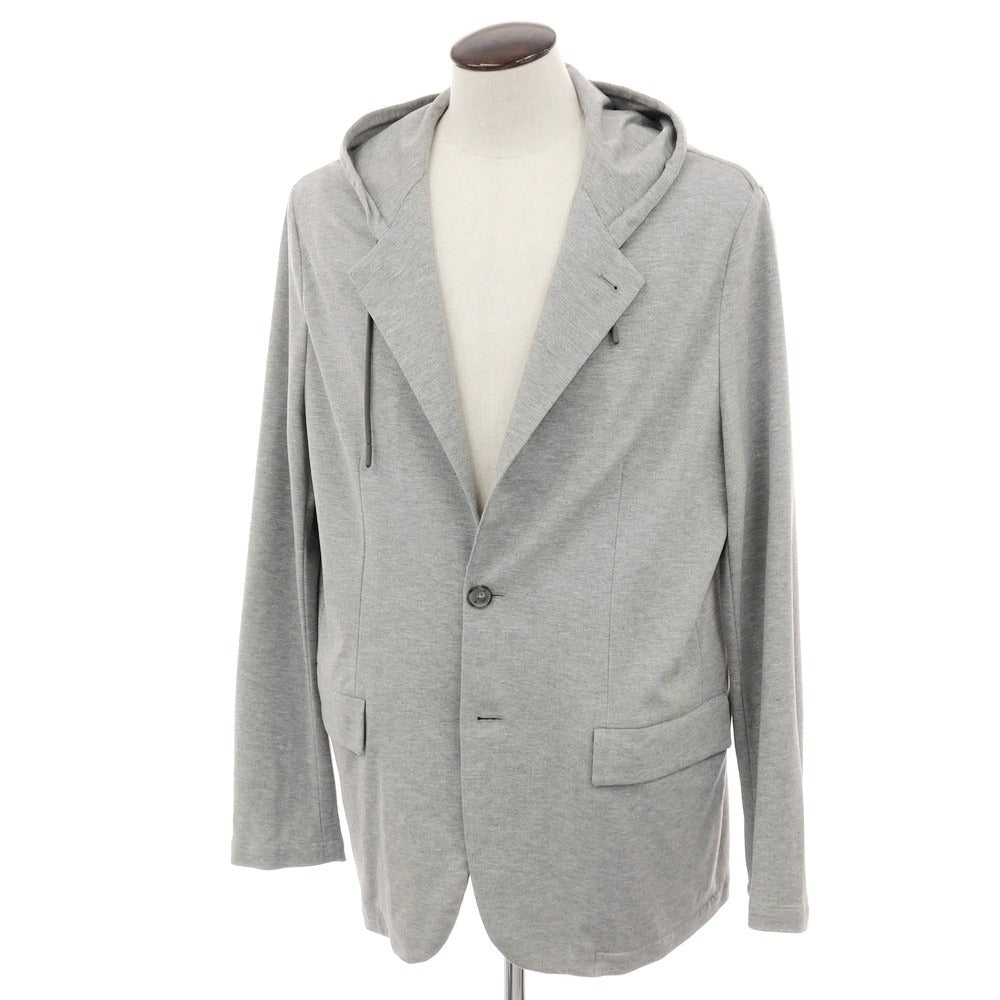 【新品アウトレット】イーヴォ Hevo コットンナイロン フーデッドジャケット ライトグレー【サイズ56】【 状態ランクN- 】【 メンズ 】