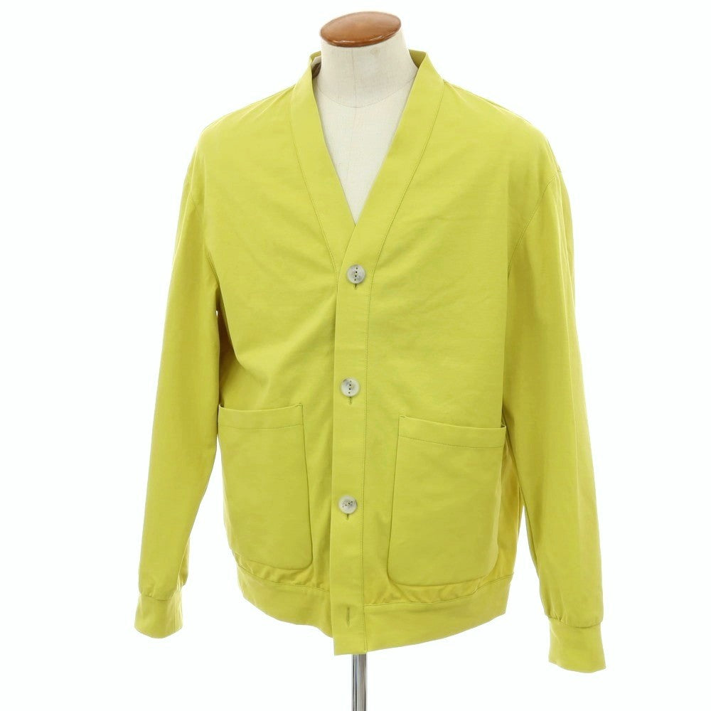 【新品】イーヴォ Hevo コットンナイロン ジャージー カーディガン ライムグリーン【サイズ48】【 状態ランクN 】【 メンズ 】