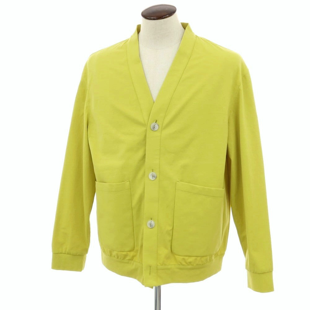【新品】イーヴォ Hevo コットンナイロン ジャージー カーディガン ライムグリーン【サイズ54】【 状態ランクN 】【 メンズ 】