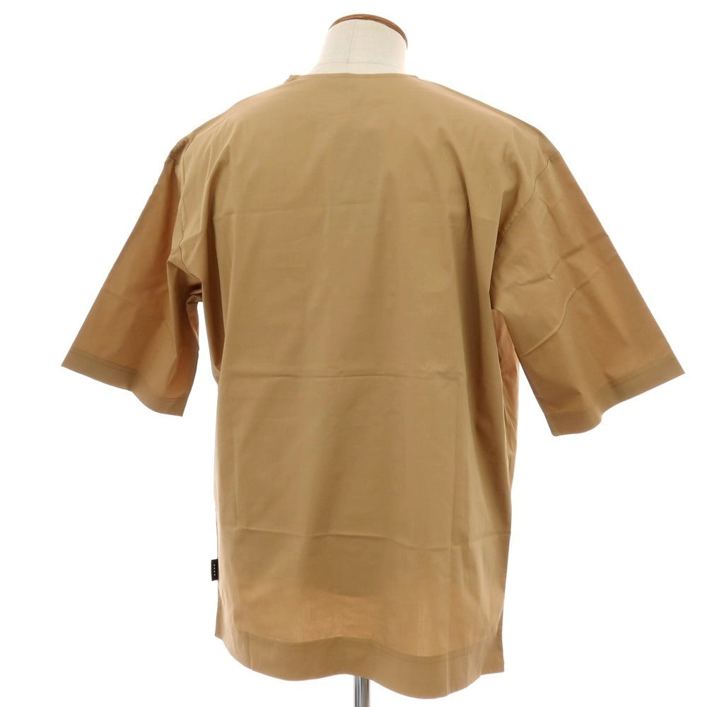 【新品】イーヴォ Hevo ストレッチ コットンナイロン クルーネック 半袖ポケットTシャツ ベージュ【サイズM】【 状態ランクN 】【 メンズ 】