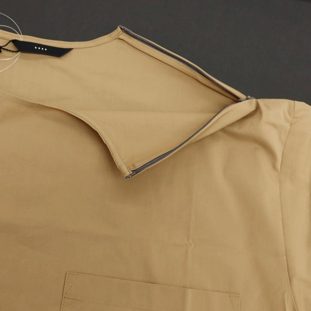 【新品】イーヴォ Hevo ストレッチ コットンナイロン クルーネック 半袖ポケットTシャツ ベージュ【サイズXL】【 状態ランクN 】【 メンズ 】