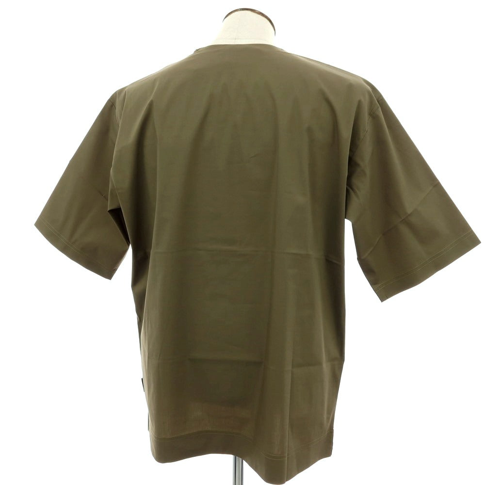 【新品】イーヴォ Hevo ストレッチ コットンナイロン クルーネック 半袖ポケットTシャツ オリーブ【サイズL】【 状態ランクN 】【 メンズ 】