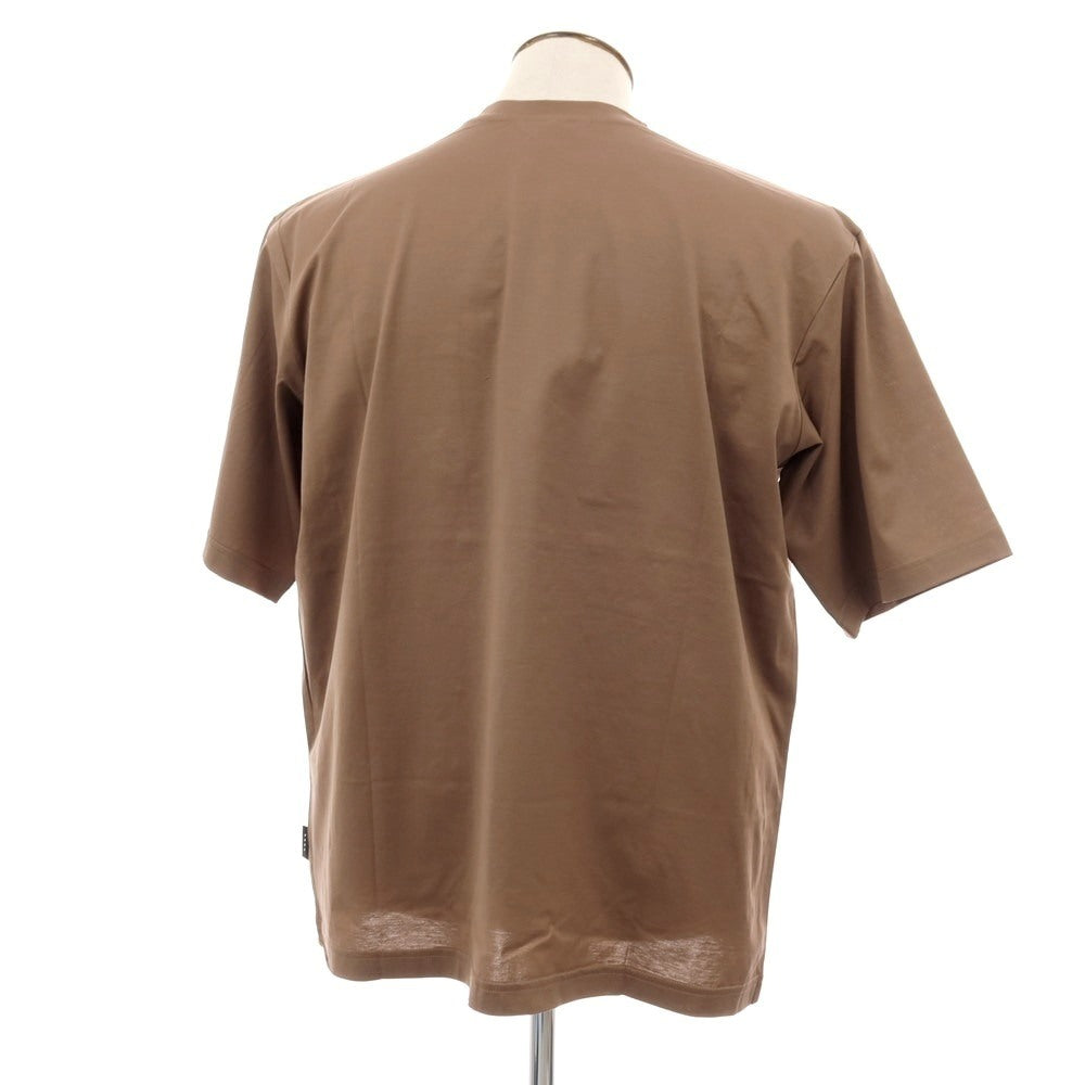 【新品】イーヴォ Hevo コットン クルーネック 半袖ポケットTシャツ ブラウン【サイズXL】【 状態ランクN 】【 メンズ 】