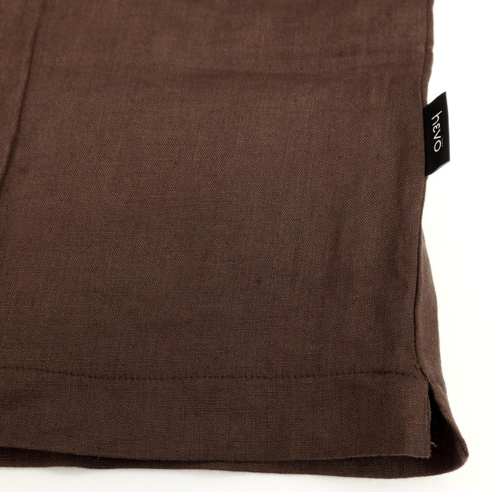 【新品】イーヴォ Hevo リネン クルーネック 半袖Tシャツ ブラウン【サイズM】【 状態ランクN 】【 メンズ 】