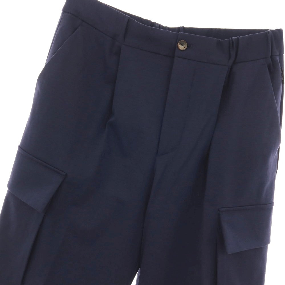 【新品】イーヴォ Hevo コットンナイロン ジャージー イージー カーゴパンツ ネイビー【サイズL】【 状態ランクN 】【 メンズ 】