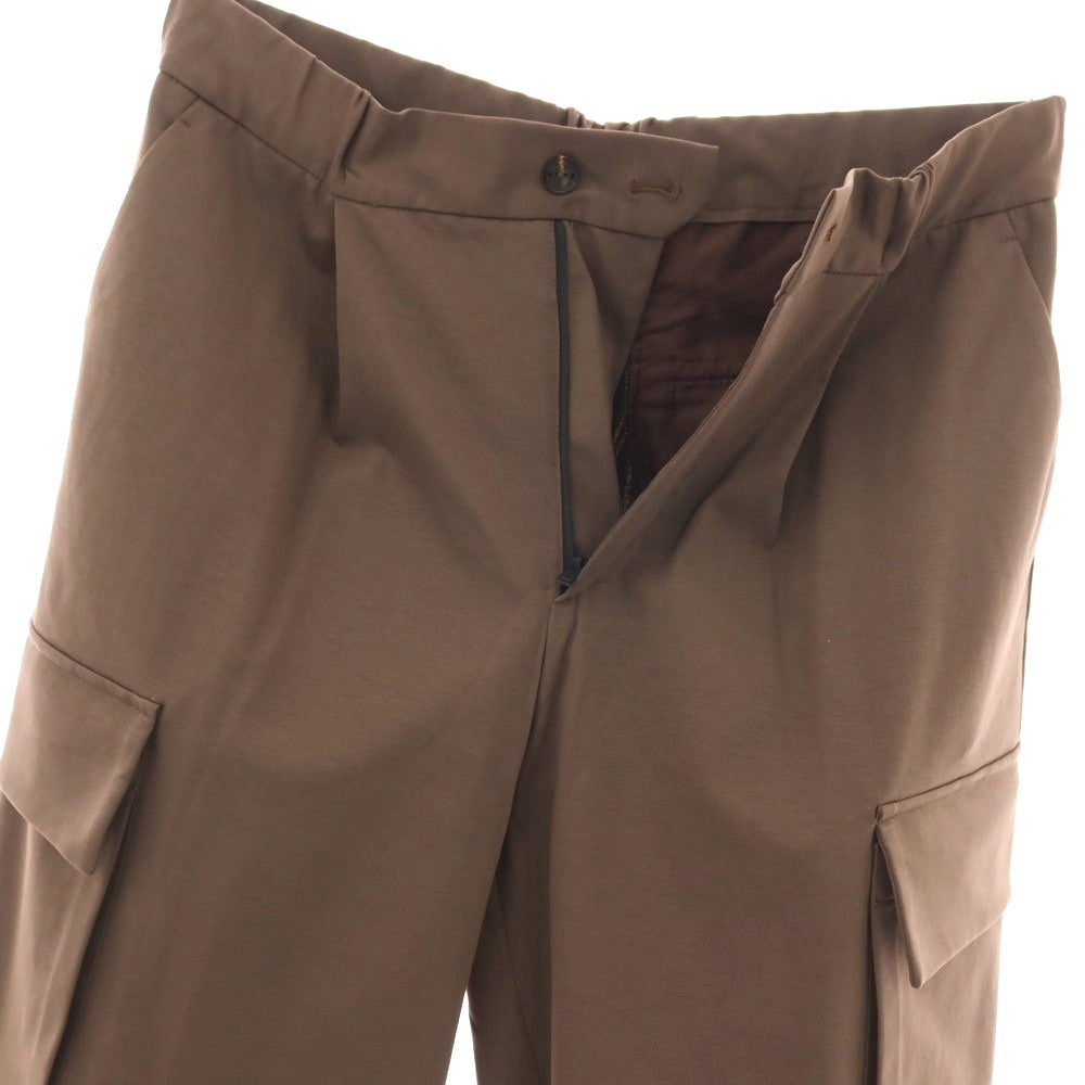 【新品】イーヴォ Hevo コットンナイロン ジャージー イージー カーゴパンツ ブラウン【サイズL】【 状態ランクN 】【 メンズ 】