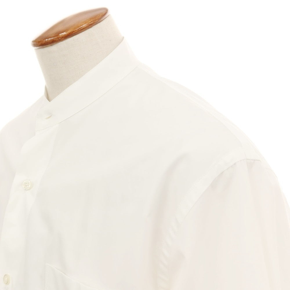 【新品】バグッタ Bagutta UENO コットン バンドカラー カジュアルシャツ ホワイト【サイズM】【 状態ランクN 】【 メンズ 】