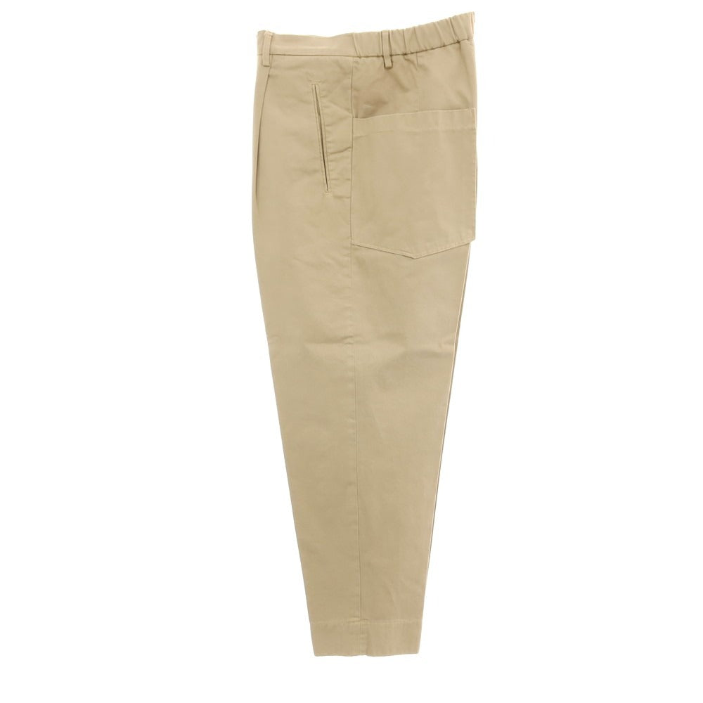 【新品】ボネール BONHEUR ツイルコットン イージースラックスパンツ ベージュ【サイズ36】【 状態ランクN 】【 メンズ 】