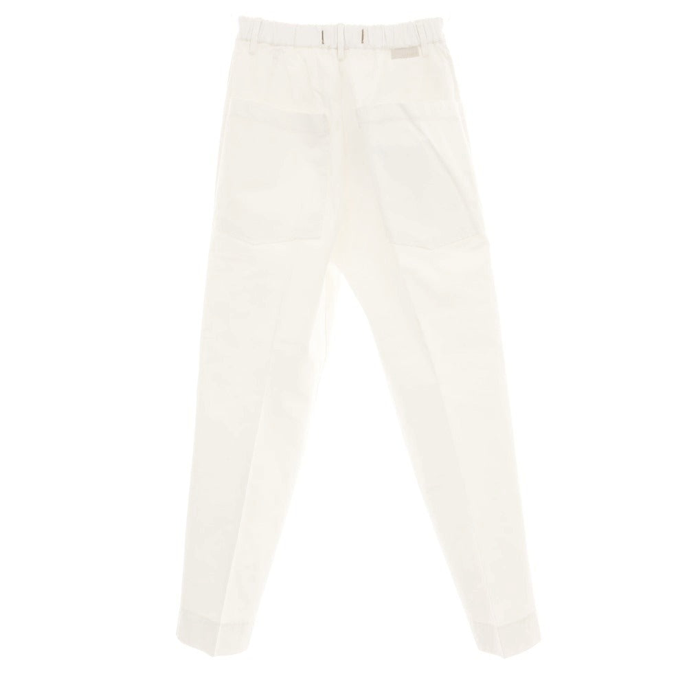 【新品】ボネール BONHEUR ツイルコットン イージースラックスパンツ ホワイト【サイズ30】【 状態ランクN 】【 メンズ 】