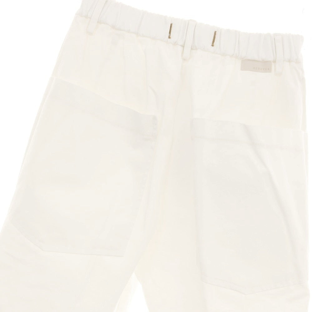 【新品】ボネール BONHEUR ツイルコットン イージースラックスパンツ ホワイト【サイズ30】【 状態ランクN 】【 メンズ 】