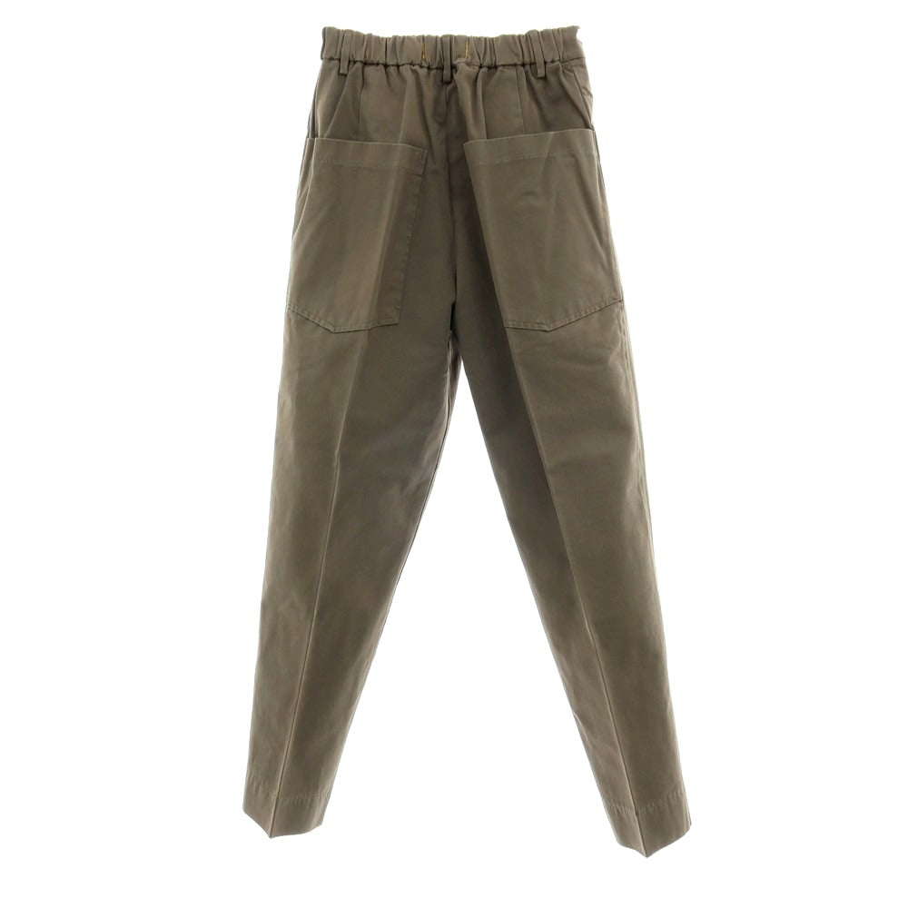 【新品アウトレット】ボネール BONHEUR ツイルコットン イージースラックスパンツ オリーブ【サイズ29】【 状態ランクN- 】【 メンズ 】