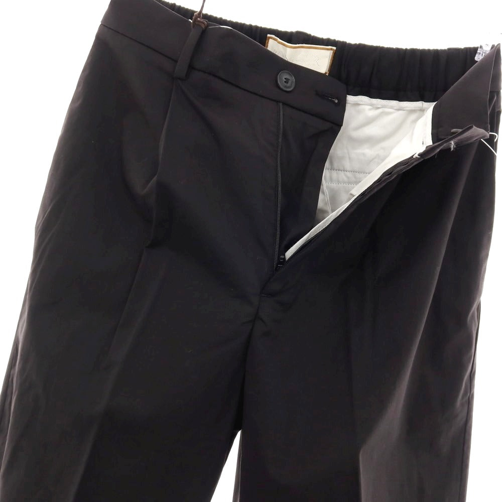 【新品】ボネール BONHEUR コットンナイロン イージースラックスパンツ ブラック【サイズ29】【 状態ランクN 】【 メンズ 】