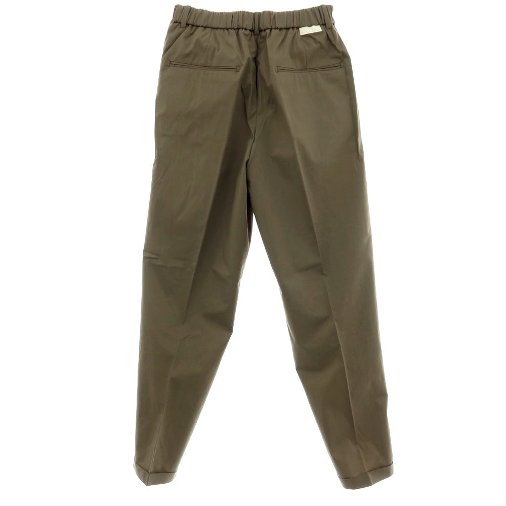 【新品】ボネール BONHEUR コットンナイロン イージースラックスパンツ オリーブ【サイズ28】【 状態ランクN 】【 メンズ 】