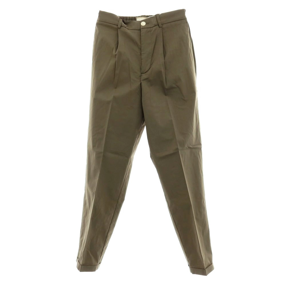 【新品アウトレット】ボネール BONHEUR コットンナイロン イージースラックスパンツ オリーブ【サイズ29】【 状態ランクN- 】【 メンズ 】