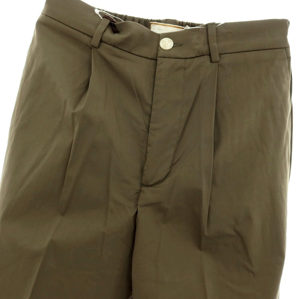 【新品アウトレット】ボネール BONHEUR コットンナイロン イージースラックスパンツ オリーブ【サイズ29】【 状態ランクN- 】【 メンズ 】