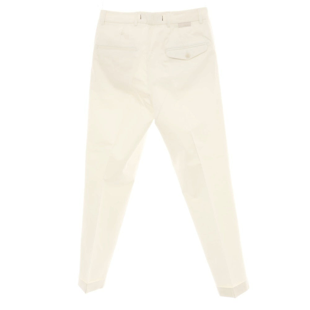 【新品】ボネール BONHEUR ストレッチコットン カジュアルスラックスパンツ アイボリー【サイズ30】【 状態ランクN 】【 メンズ 】