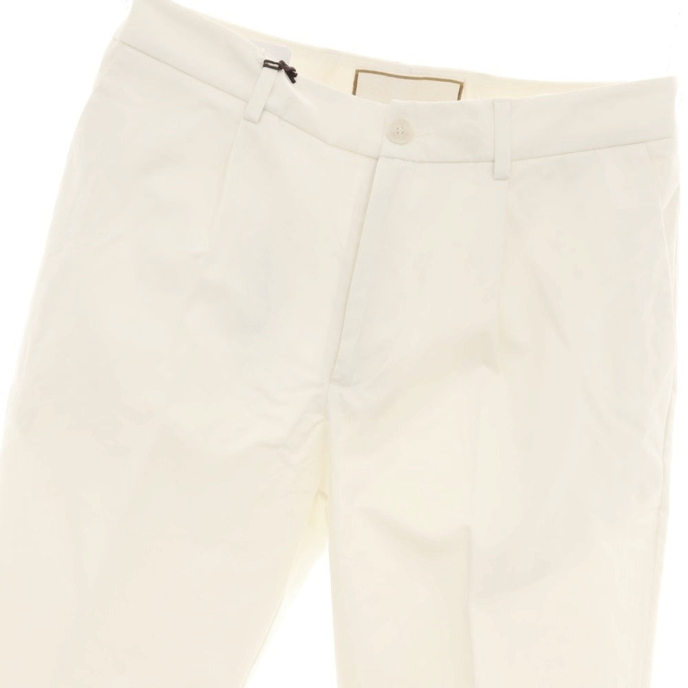 【新品】ボネール BONHEUR ストレッチコットン カジュアルスラックスパンツ アイボリー【サイズ31】【 状態ランクN 】【 メンズ 】