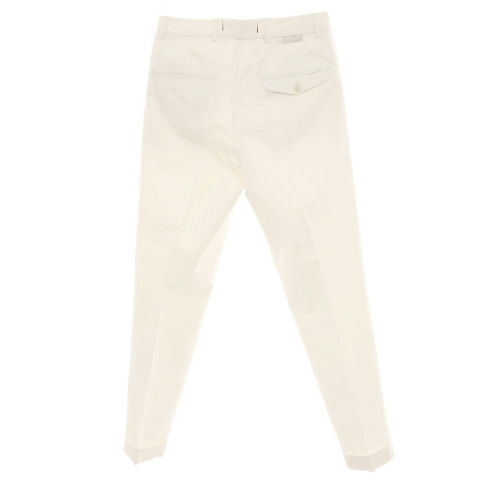 【新品】ボネール BONHEUR ストレッチコットン カジュアルスラックスパンツ アイボリー【サイズ31】【 状態ランクN 】【 メンズ 】