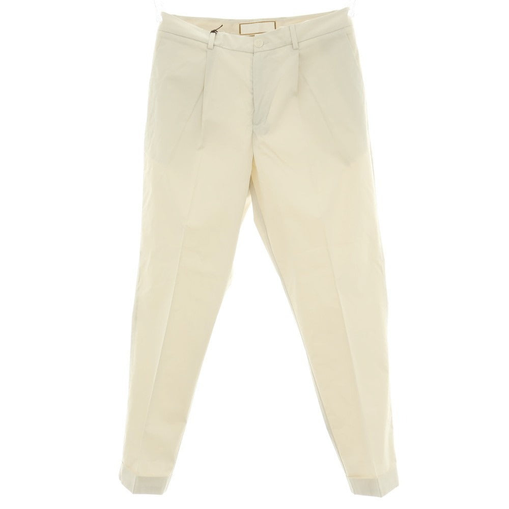 【新品】ボネール BONHEUR PECHINO ストレッチ コットンナイロン カジュアルスラックスパンツ ライトベージュ【サイズ32】【 状態ランクN 】【 メンズ 】
