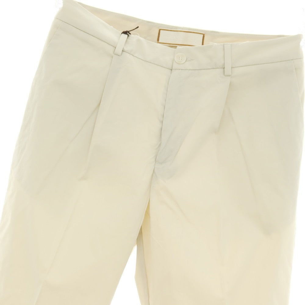 【新品】ボネール BONHEUR PECHINO ストレッチ コットンナイロン カジュアルスラックスパンツ ライトベージュ【サイズ32】【 状態ランクN 】【 メンズ 】