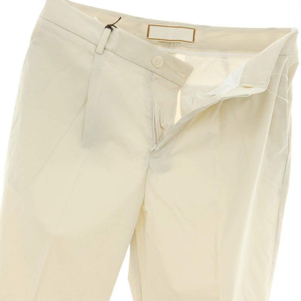 【新品】ボネール BONHEUR PECHINO ストレッチ コットンナイロン カジュアルスラックスパンツ ライトベージュ【サイズ32】【 状態ランクN 】【 メンズ 】