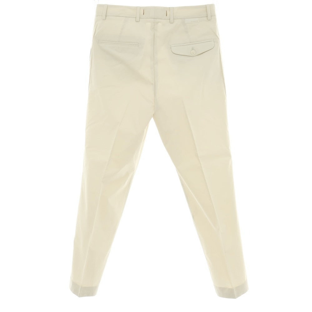 【新品】ボネール BONHEUR PECHINO ストレッチ コットンナイロン カジュアルスラックスパンツ ライトベージュ【サイズ32】【 状態ランクN 】【 メンズ 】