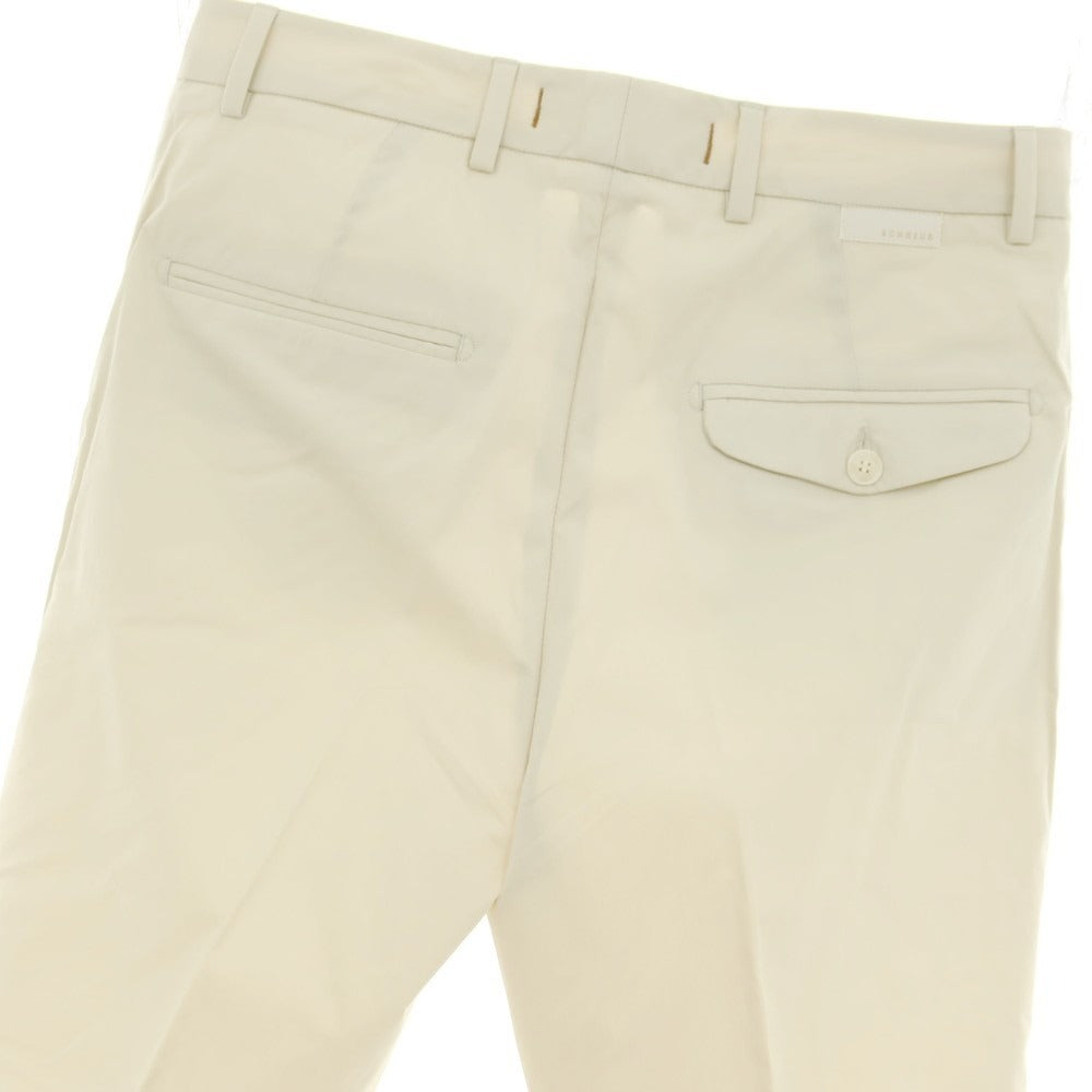 【新品】ボネール BONHEUR PECHINO ストレッチ コットンナイロン カジュアルスラックスパンツ ライトベージュ【サイズ32】【 状態ランクN 】【 メンズ 】