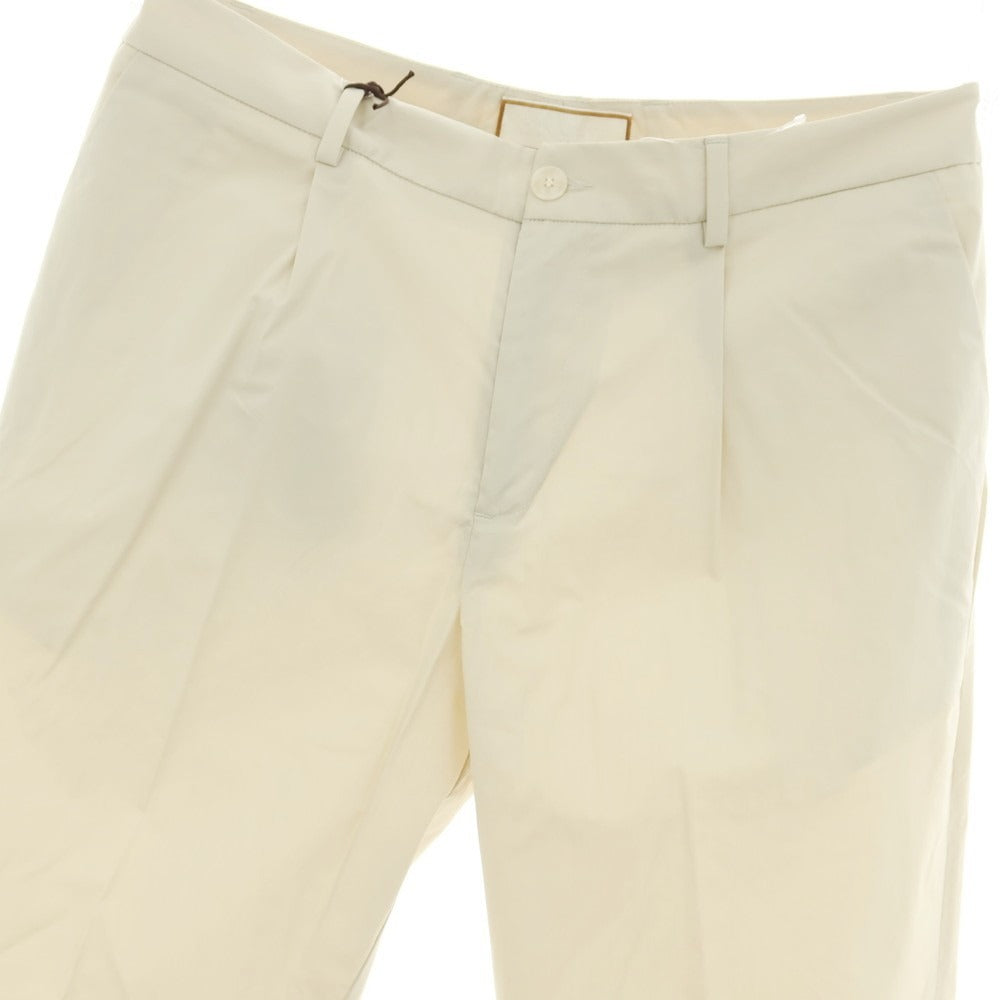 【新品】ボネール BONHEUR PECHINO ストレッチ コットンナイロン カジュアルスラックスパンツ ライトベージュ【サイズ35】【 状態ランクN 】【 メンズ 】