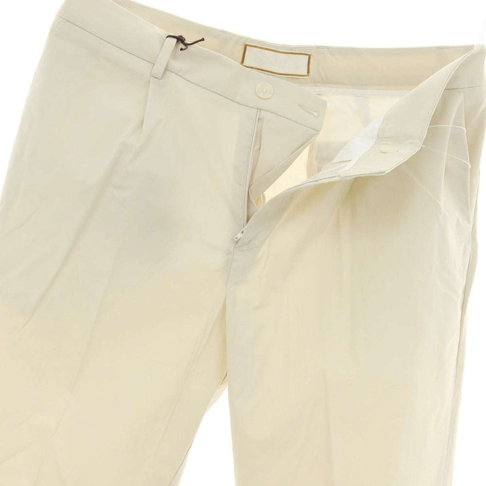 【新品】ボネール BONHEUR PECHINO ストレッチ コットンナイロン カジュアルスラックスパンツ ライトベージュ【サイズ35】【 状態ランクN 】【 メンズ 】